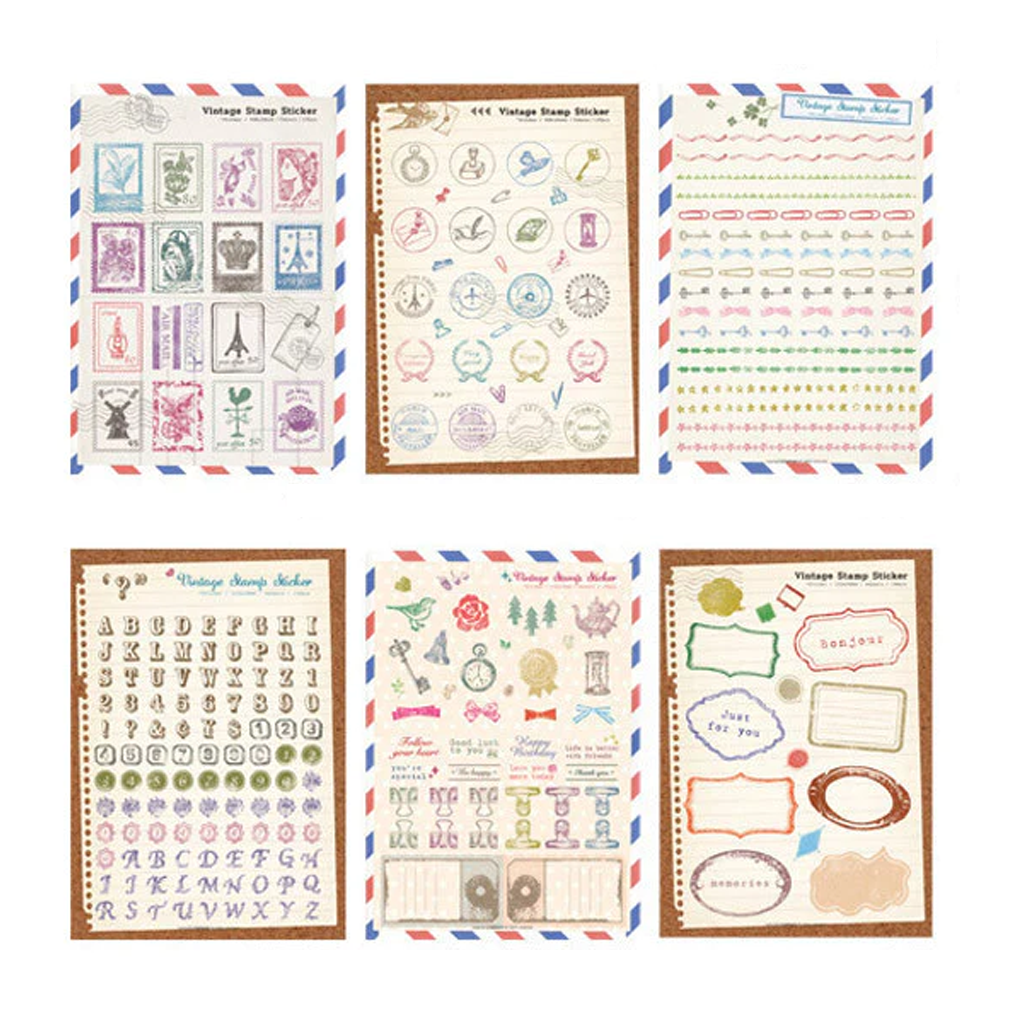 Ladmaid Vintage Stamp Sticker