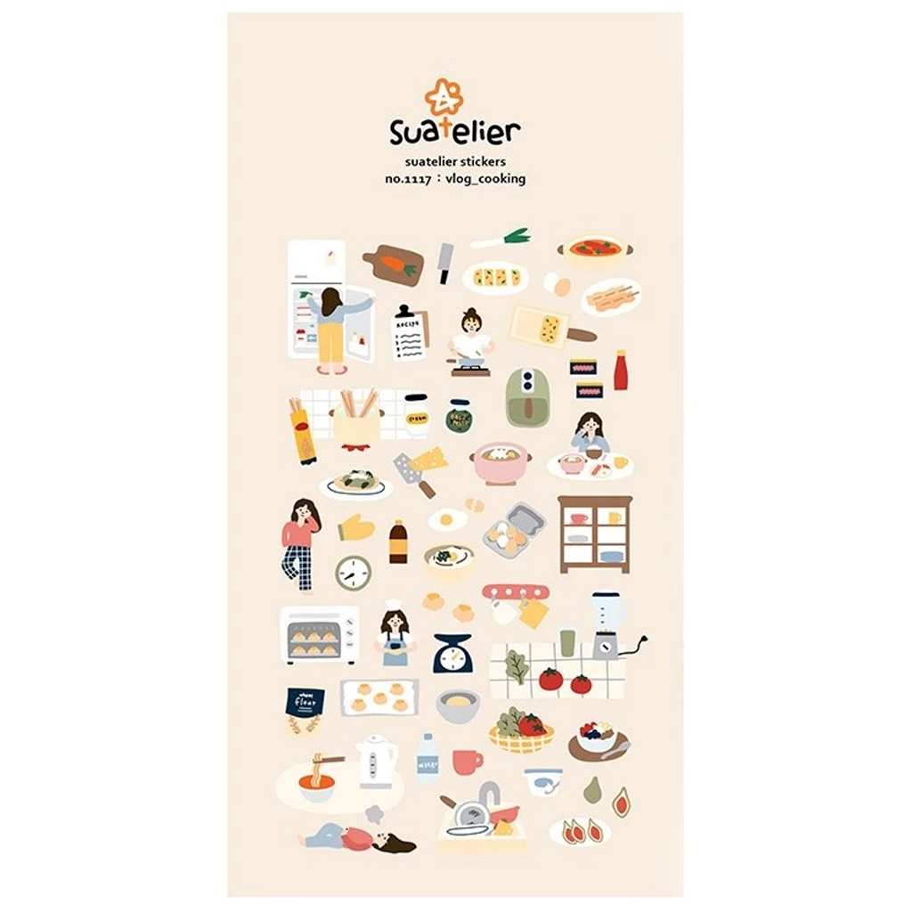 Suatelier Sticker Vlog Cooking