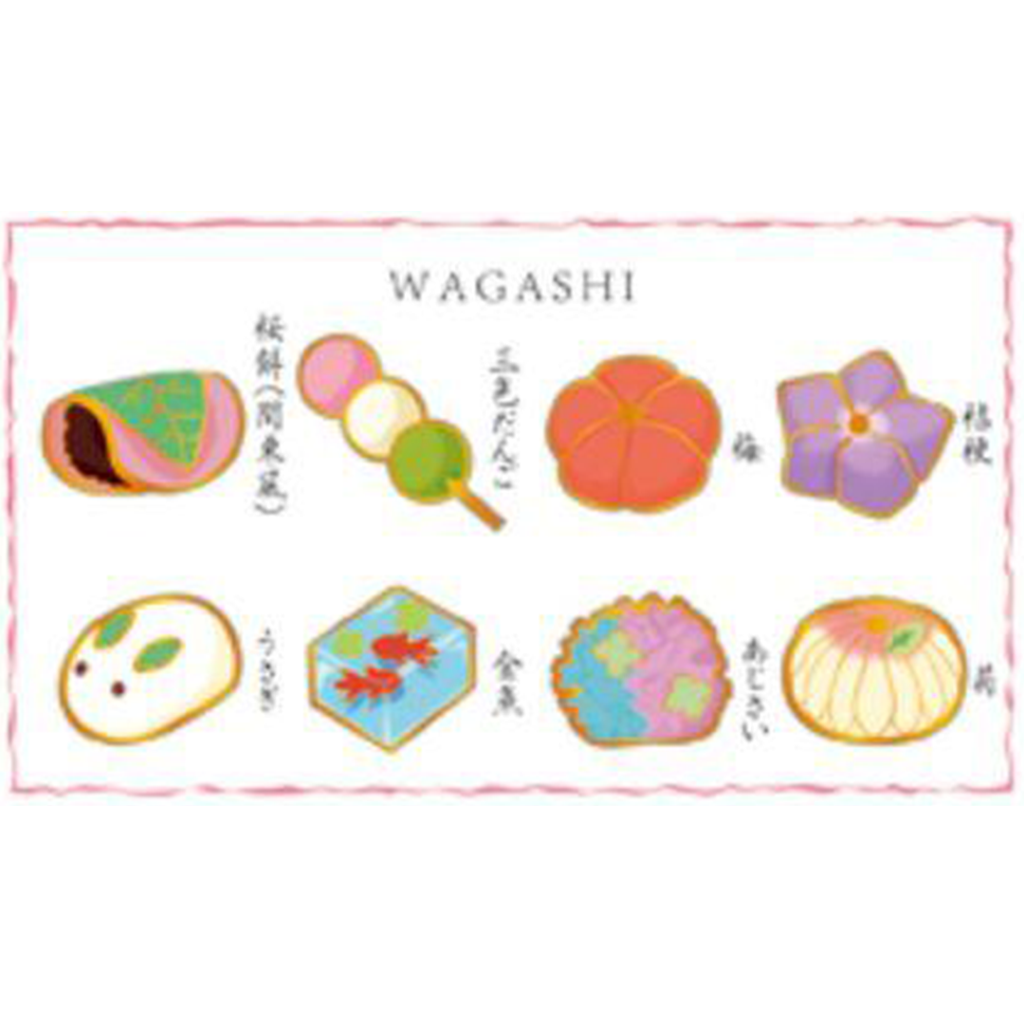 Kamio Japan Wagashi Flake Sticker
