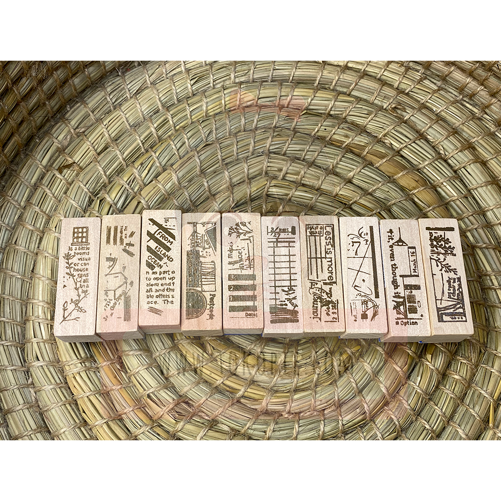 Chamil Garden Limited Edition Rubber Stamp Set Walking