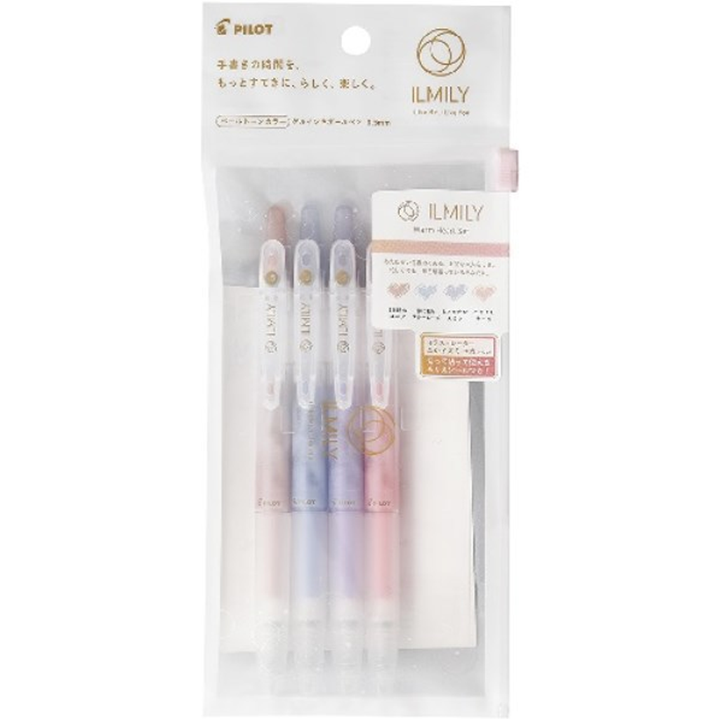 Pilot ILMILY Juice Gel Ink Ballpoint Pen Warm Heart Set