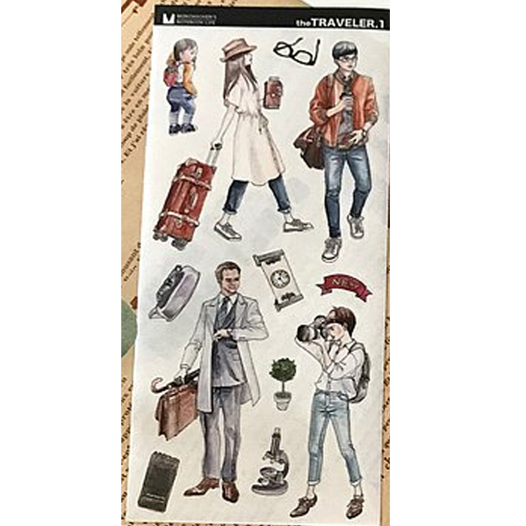 Monchiichen Sticker - The Traveler 1