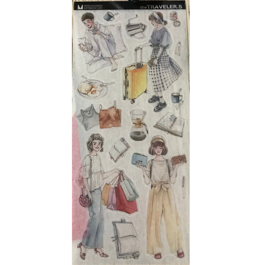 Monchiichen Sticker - The Traveler 5