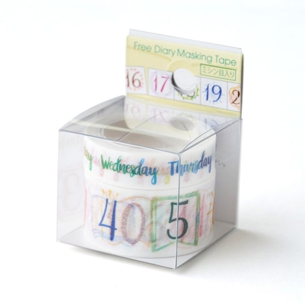 Free Diary Masking Tape Watercolor