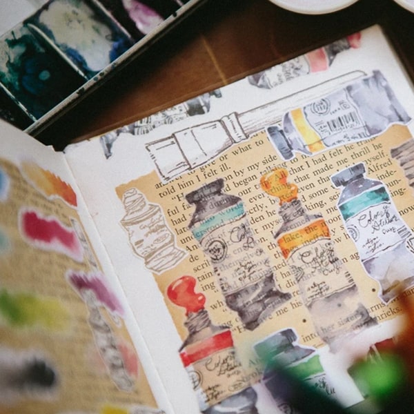 OURS Watercolor Tube Flake Sticker