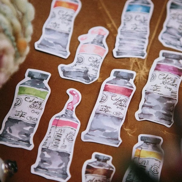 OURS Watercolor Tube Flake Sticker