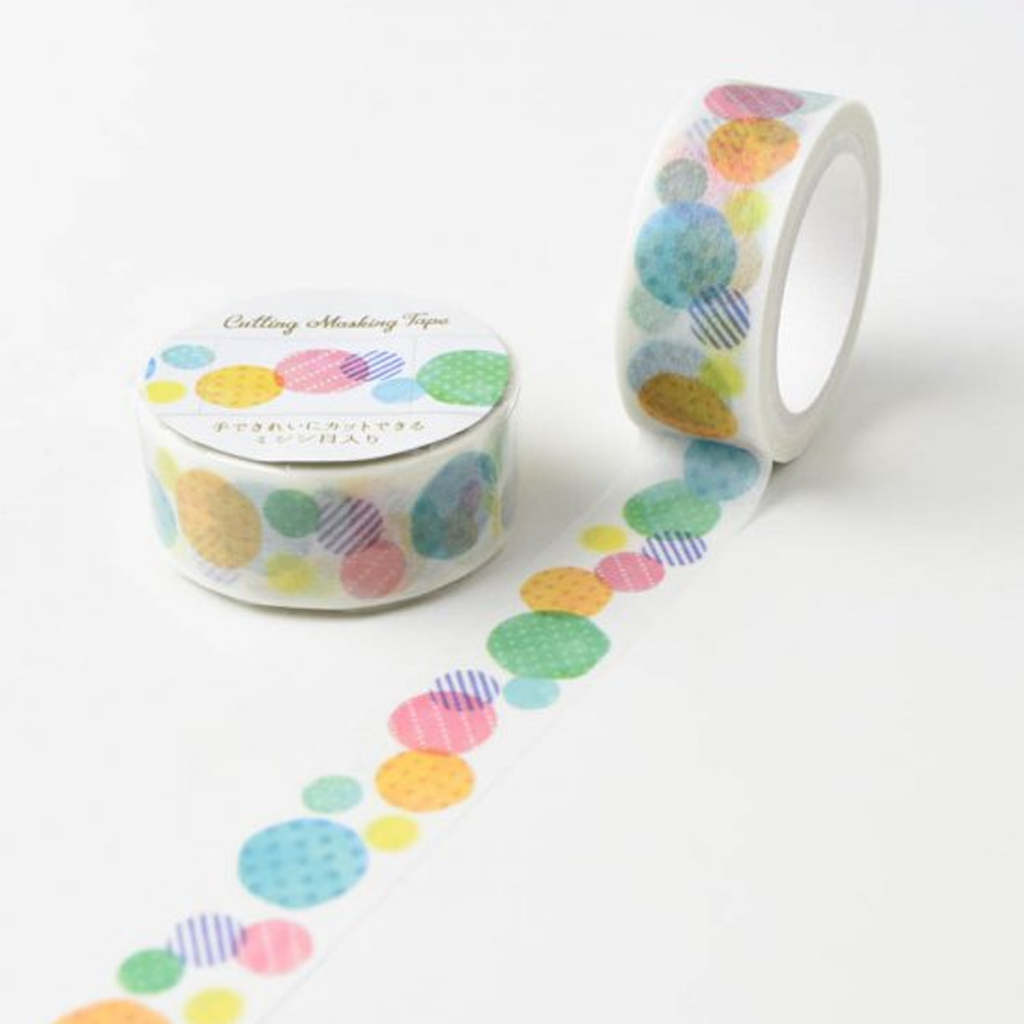 Pine Book Cutting Masking Tape Watercolor Dots