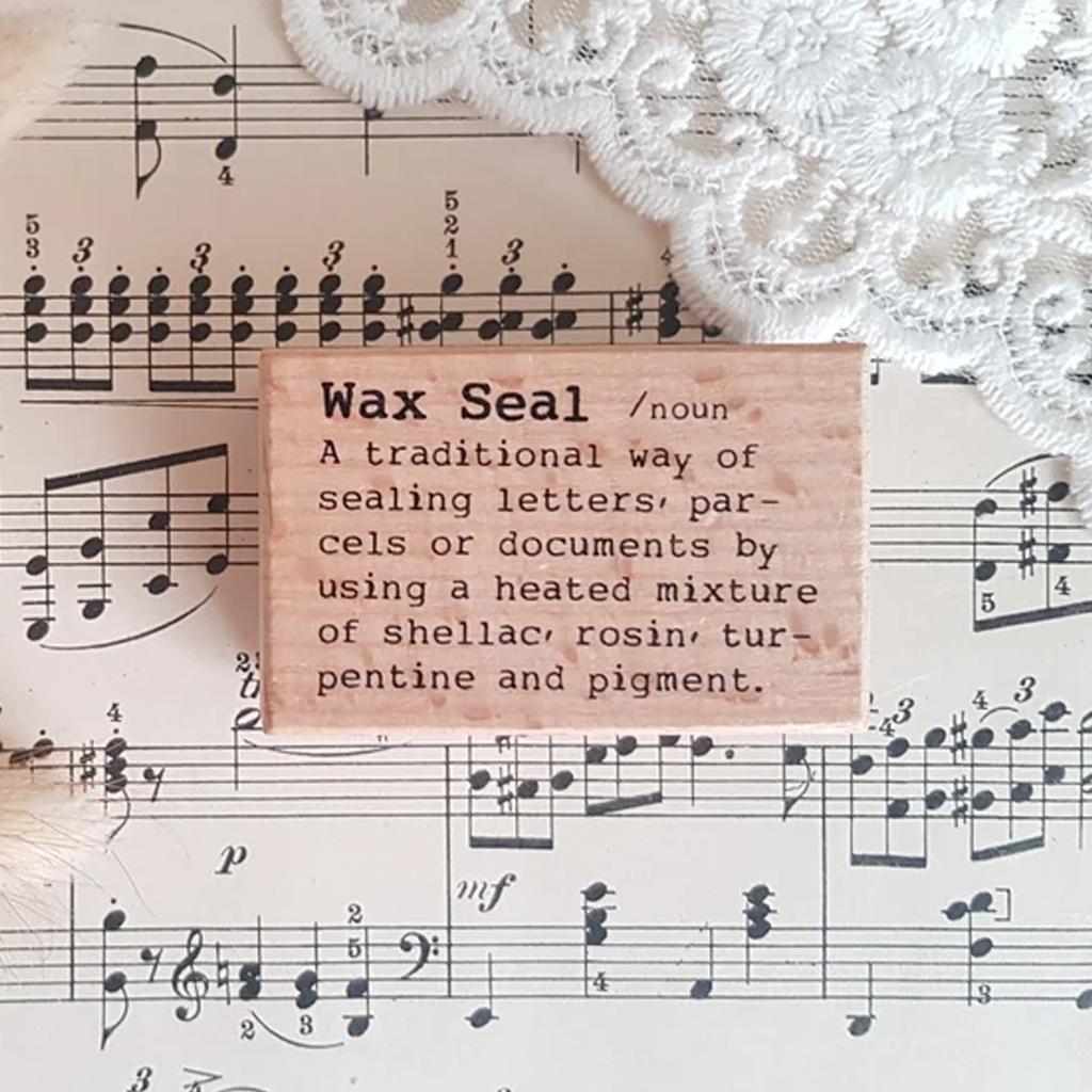 Liberty HK Rubber Stamp - Dictionary Wax Seal