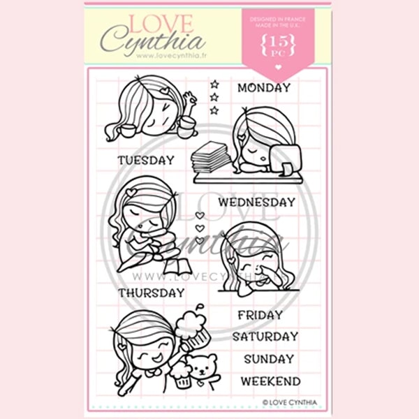 Love Cynthia Clear Stamp - Brand New Week