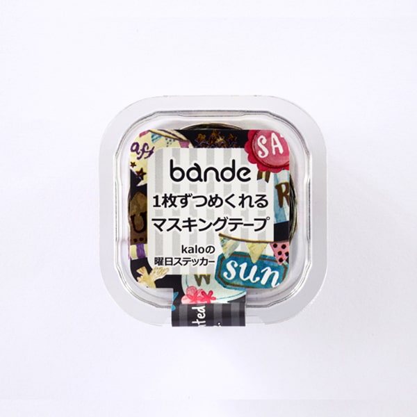 Bande Masking Roll Sticker Day Of The Week