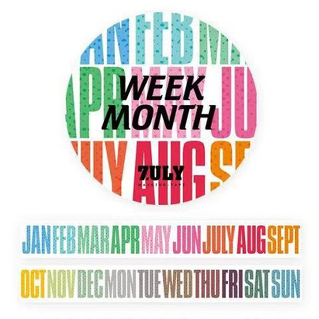 7ULY Masking Tape - Week Month
