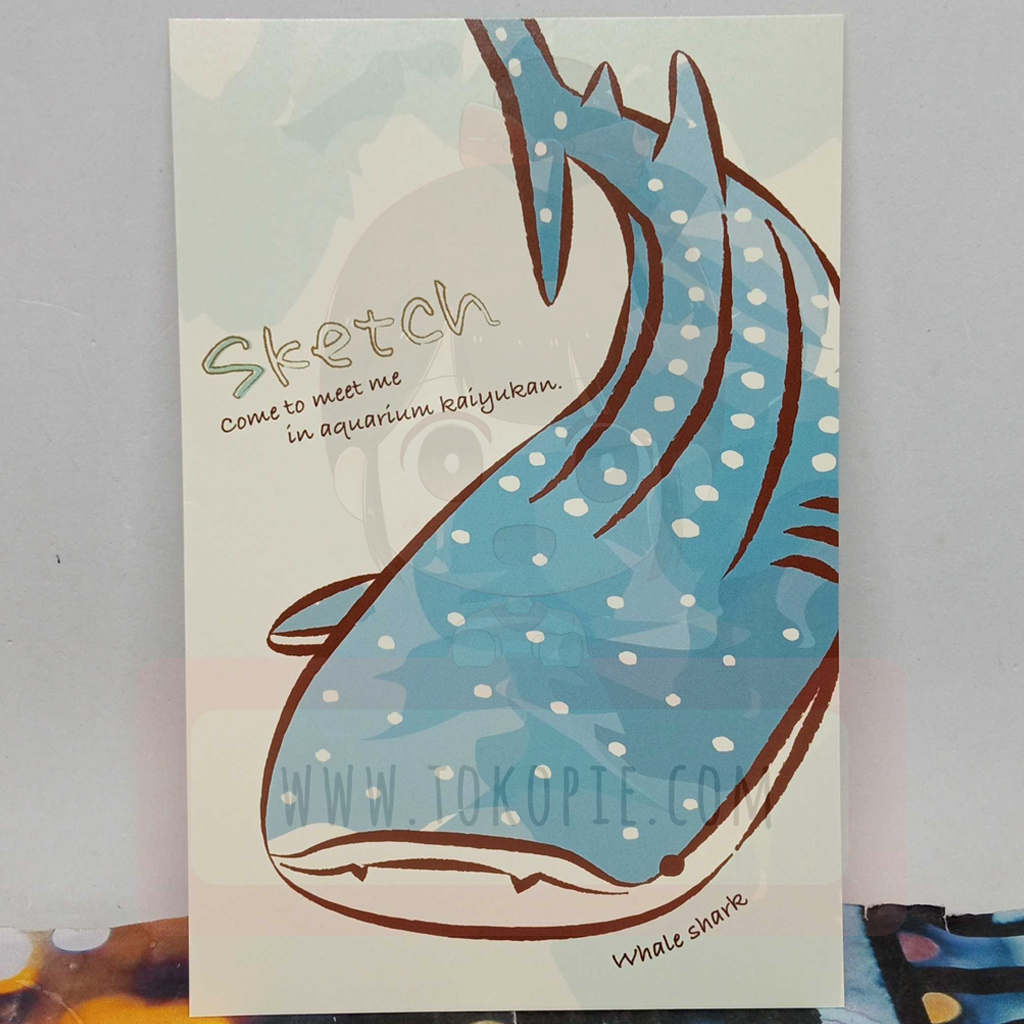 Osaka Aquarium Kaiyukan Whale Postcard