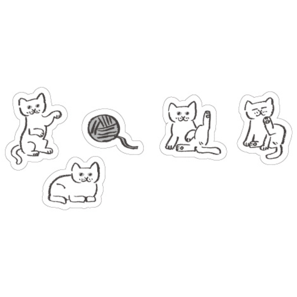 Ryu-Ryu Miagoo Theme White Flake Sticker