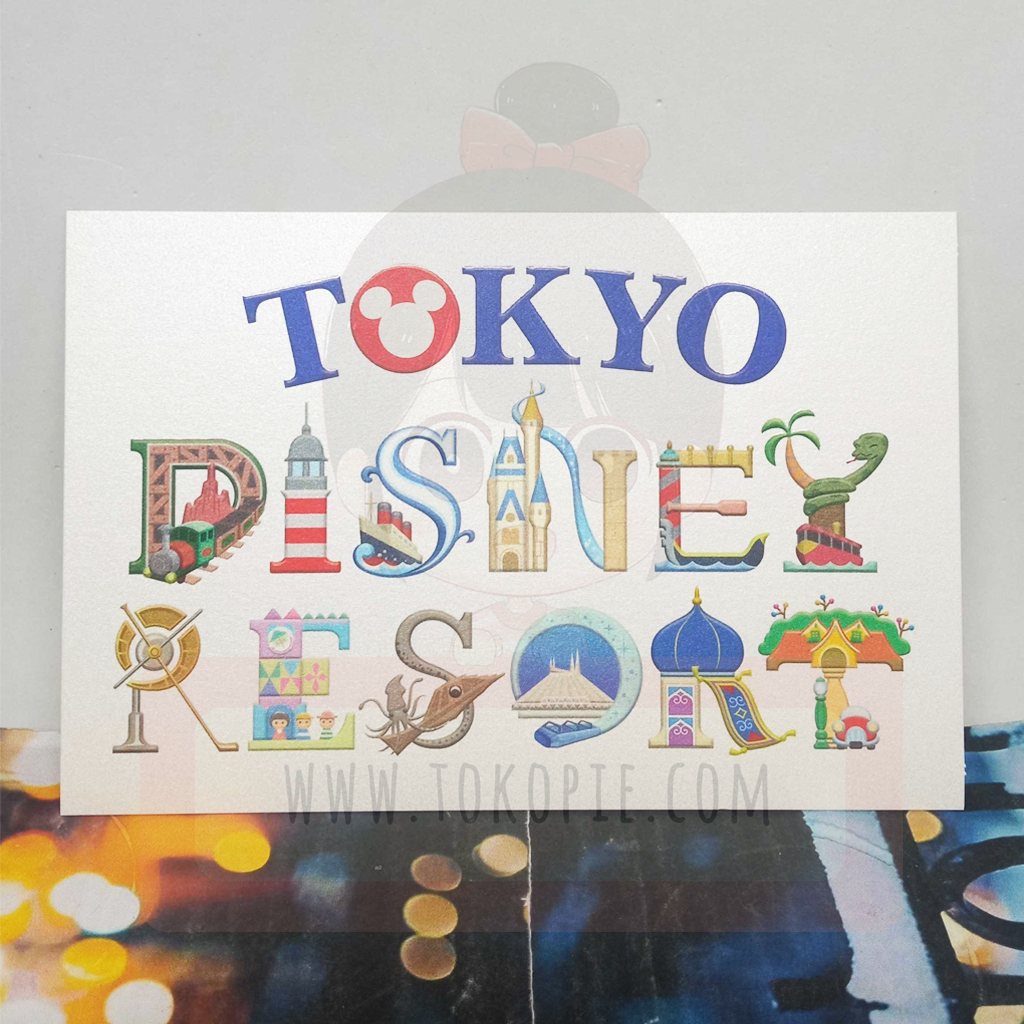 Tokyo Disney Resort White Postcard