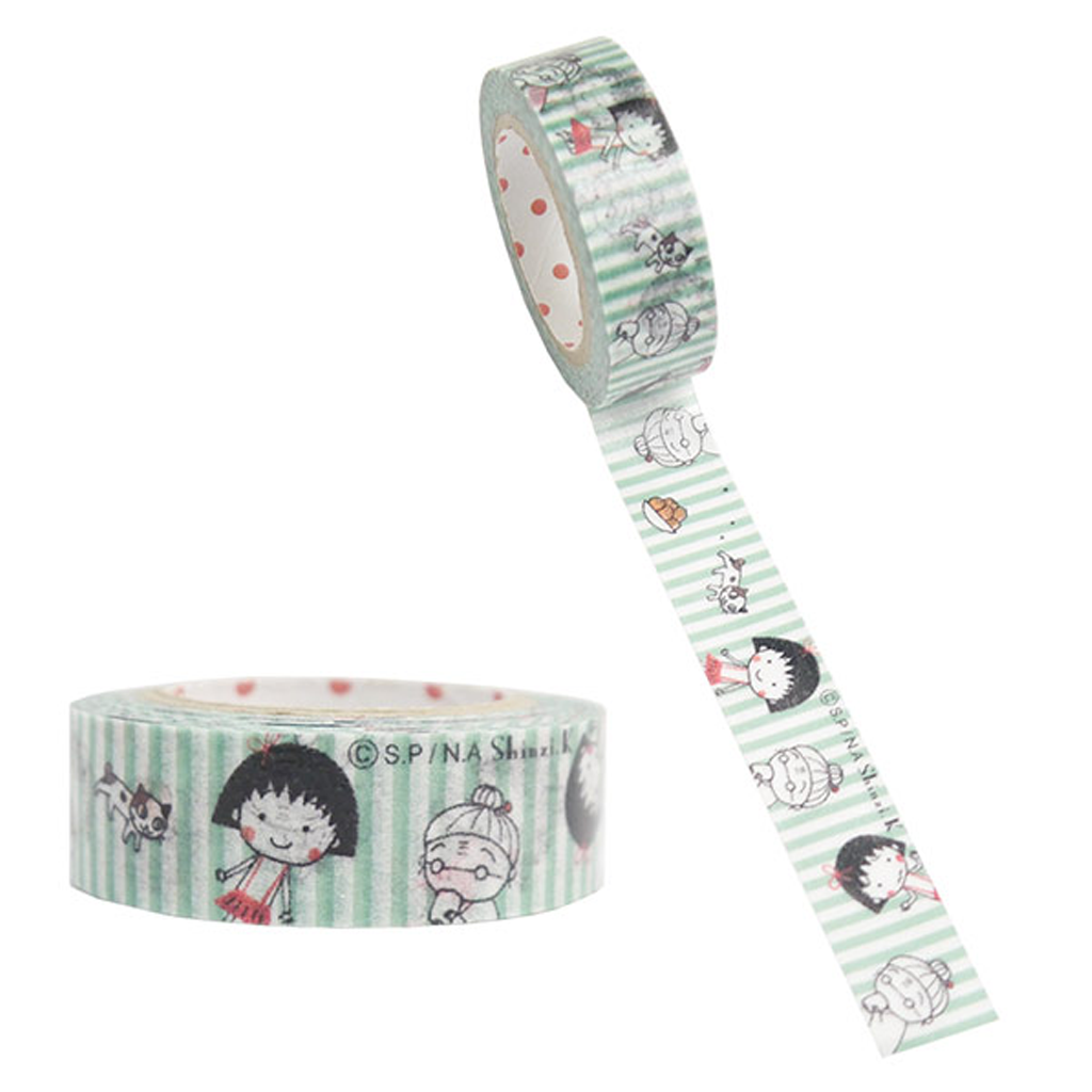 Masking Tape Shinzi Katoh Chibi Maruko-chan With Grandma