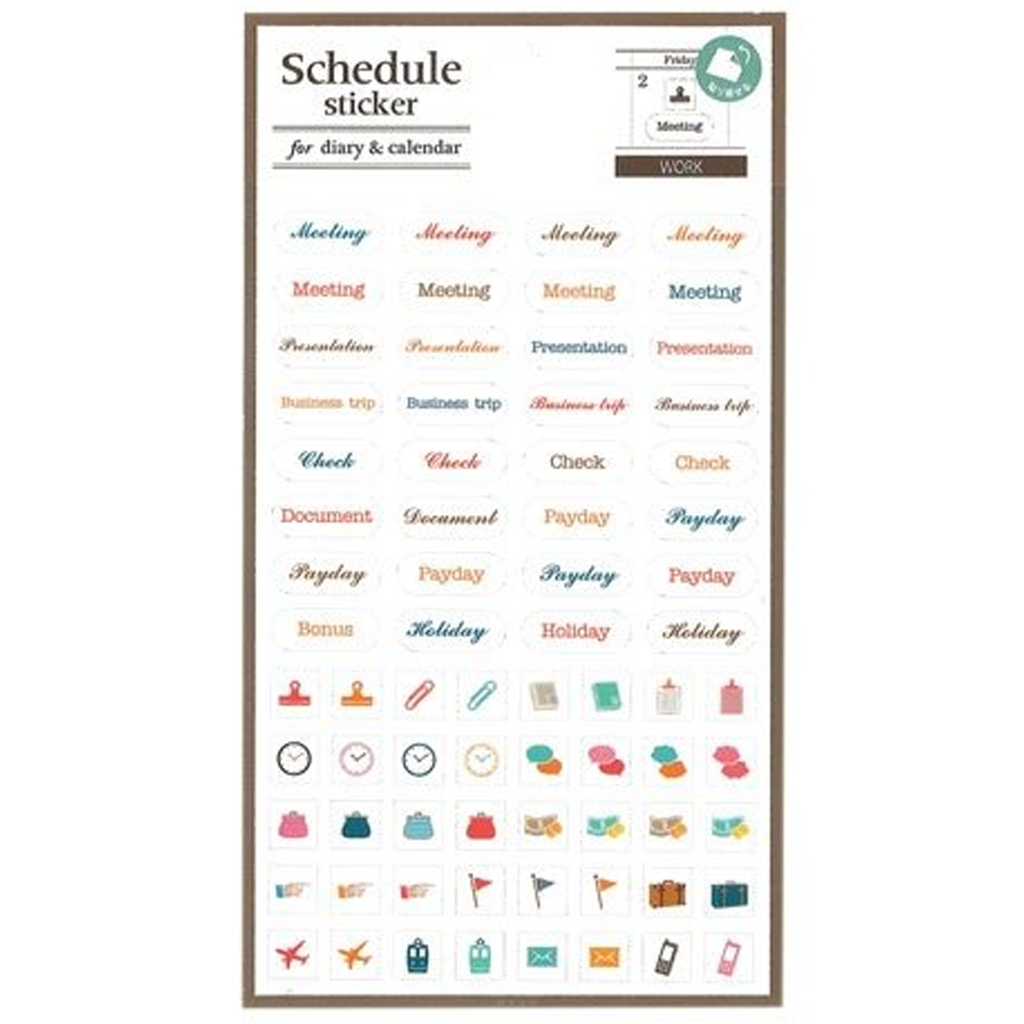 Labclip Schedule Sticker For Diary &amp; Calendar