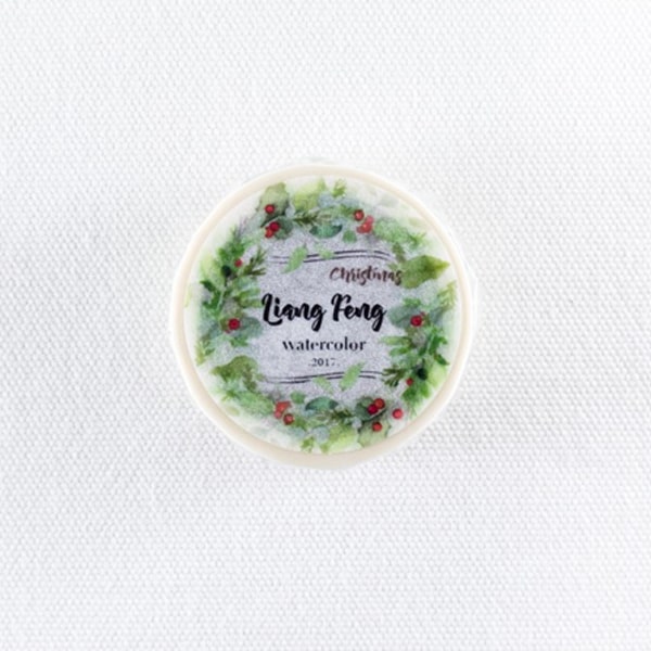Liang Feng Watercolor Masking Tape - Christmas Wreath