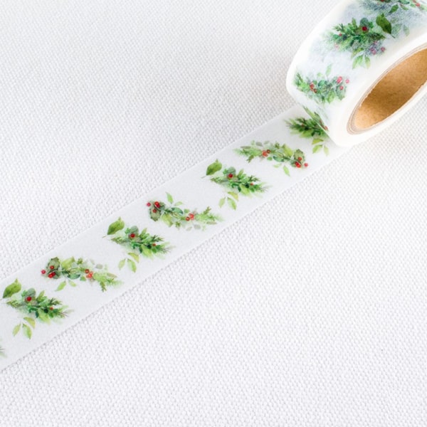 Liang Feng Watercolor Masking Tape - Christmas Wreath