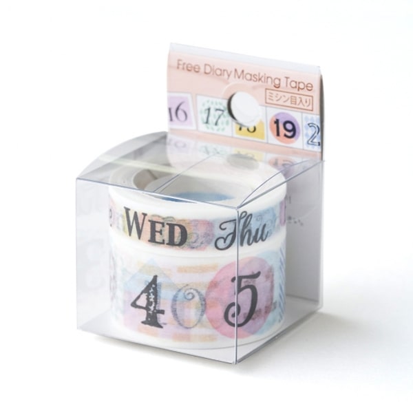 Free Diary Masking Tape Hand-Writing