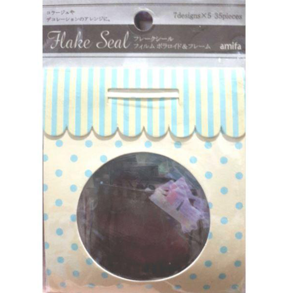 Amifa Yellow Frame Flake Seal Sticker