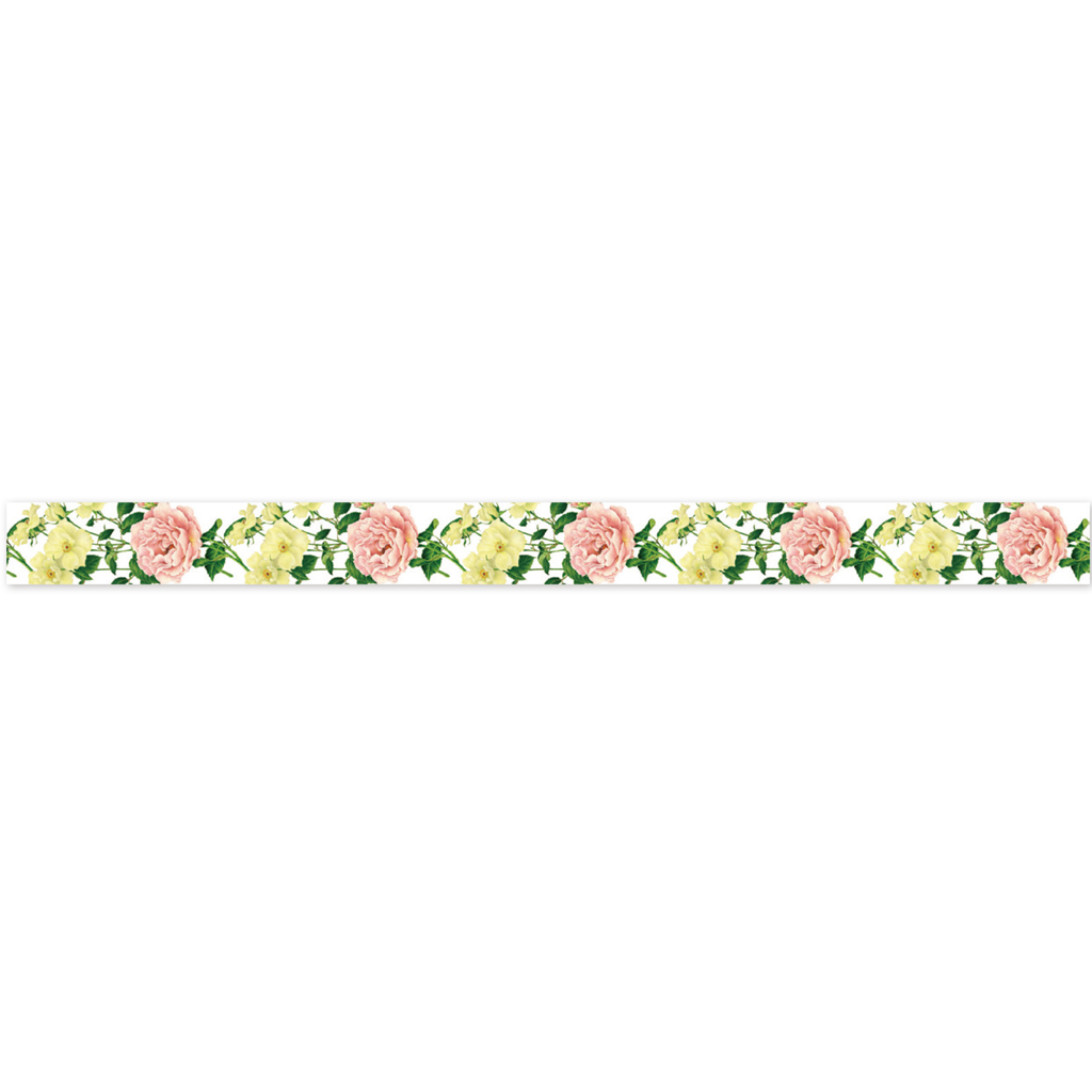 Frontia Masking Tape - Yellow Pink Rose