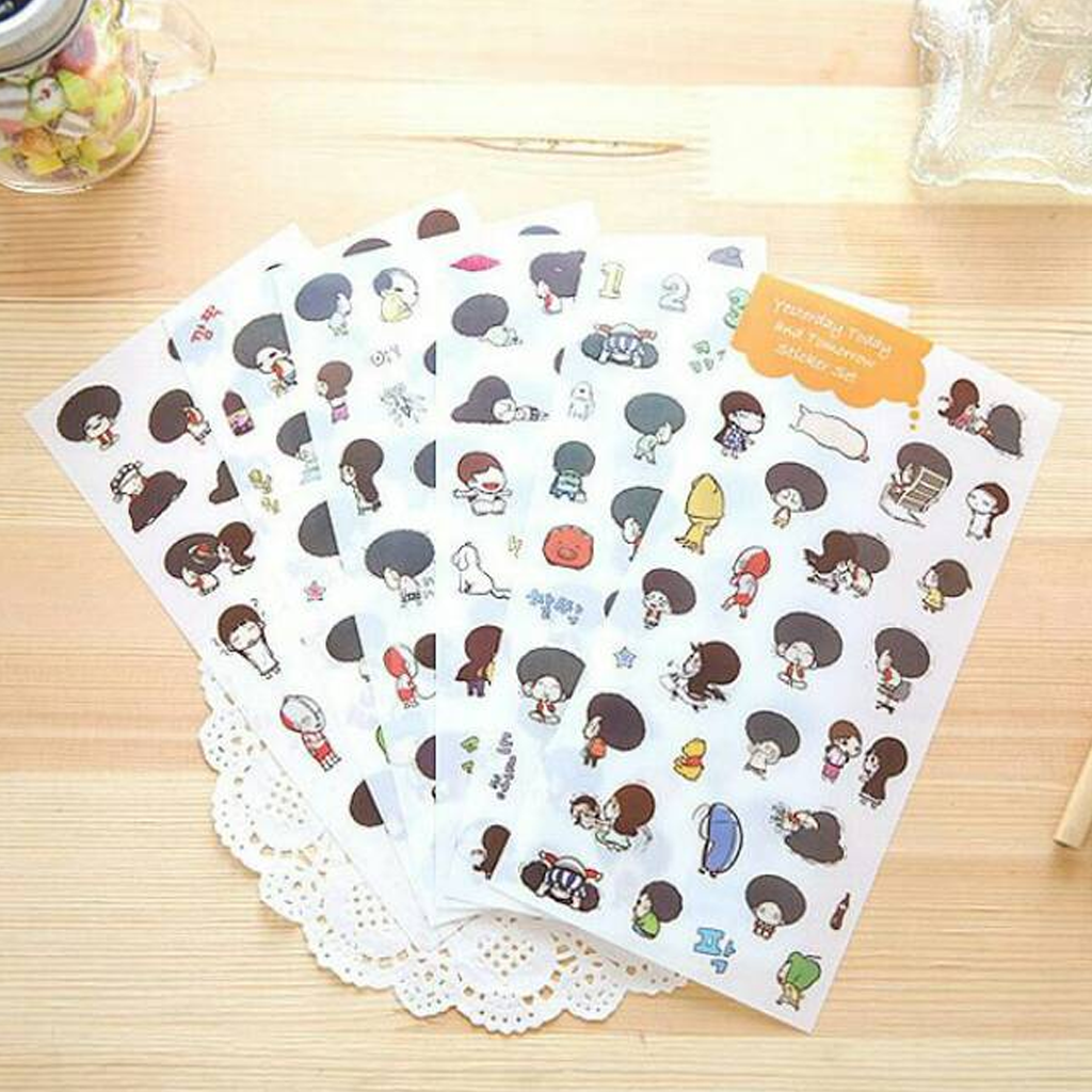 Yesterday Today And Tomorrow Sticker Set