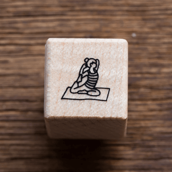 Plain Rubber Stamp - Yoga