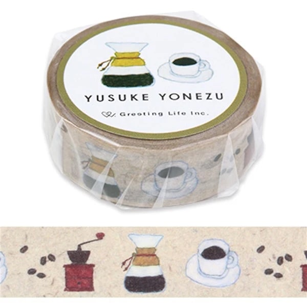 Greeting Life Masking Tape - Yusuke Yonezu Coffee