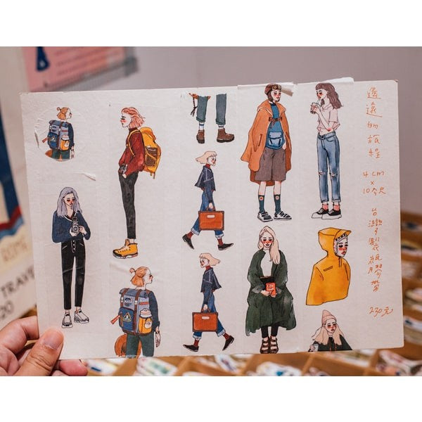 Washi Sampler 90cm La Dolce Vita Backpack Girl