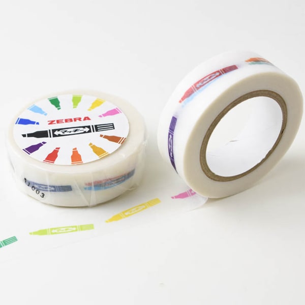 Kitera Masking Tape Zebra Colorful
